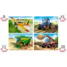 Пъзел 4Х ел. Castorland Селскостопански машини 041039