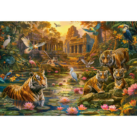 Пъзел 1000 ел. Castorland Раят на тигрите 105199