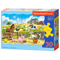 Пъзел 30 ел. Castorland Животните от фермата 03815