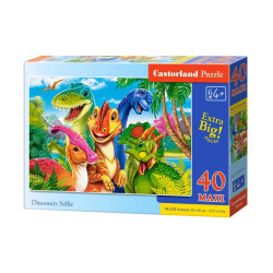 Пъзел 40 ел. Castorland Селфи на динозаври 040391