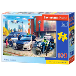 Пъзел 100 ел. Castorland Полицейска станция 111176