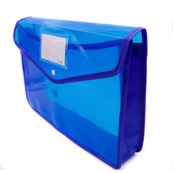 Папка с копче PVC с текстилен кант H 702