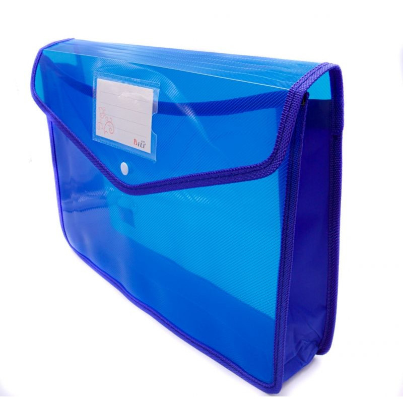 Папка с копче PVC с текстилен кант H 702