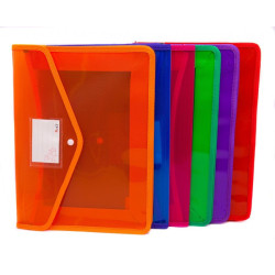 Папка с копче PVC с текстилен кант H 702