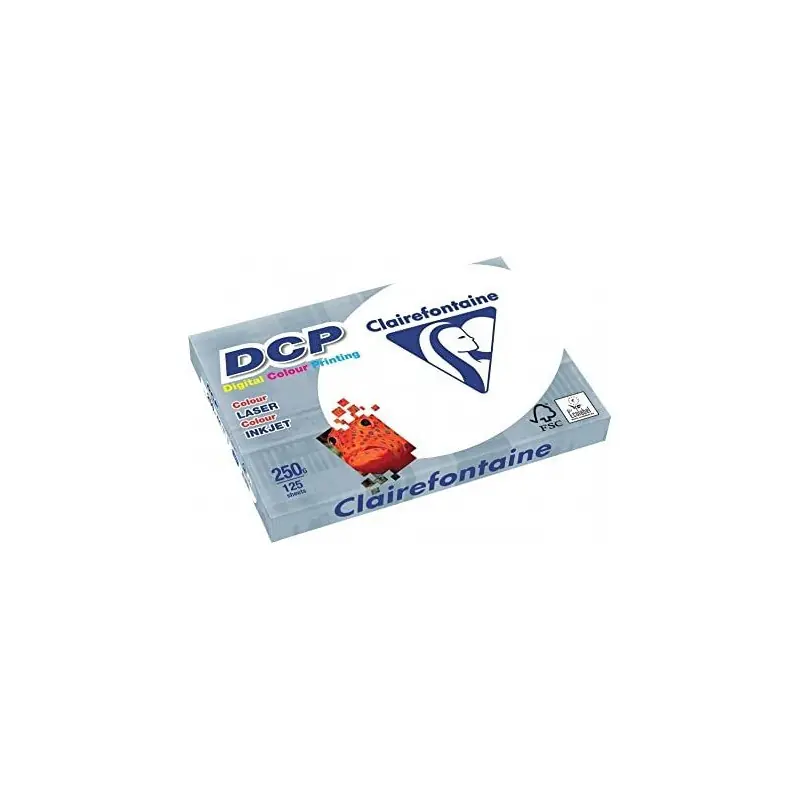Картон за цветно коп. DCP 250гр. А4 бял, 125бр/пак-1857-Clair