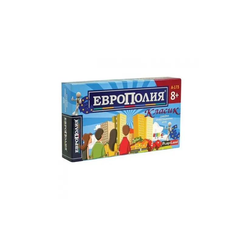 А 173 Игри картонени ЕВРОПОЛИЯ КЛАСИК малка
