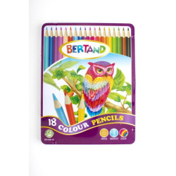 Цветни моливи 18 цв. в метална кутия BD1808-18