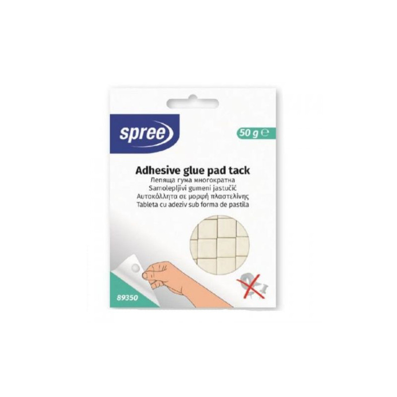 Лепяща гума , многократна 50 г Tack 89350 Spree