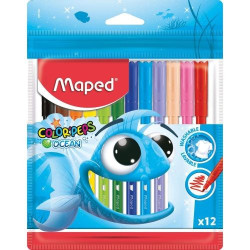 Флумастери 12цв. МАПЕД ОКЕАН