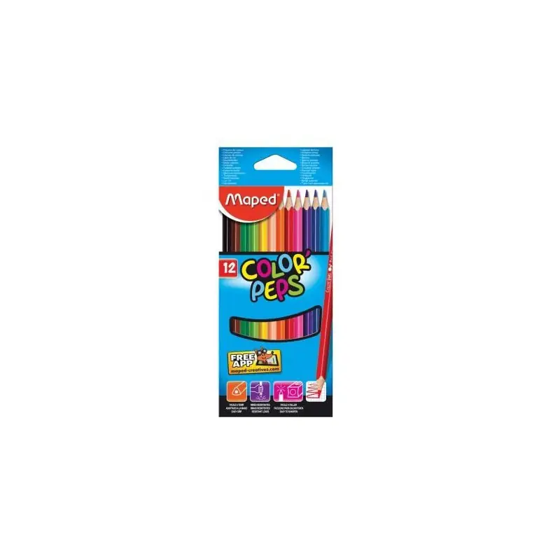 Цвет. мол. Мапед COLOR PEPPS 12цв.Триъг.