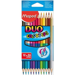 Цветни моливи Мапед COLOR PEPS 12бр. ДУО