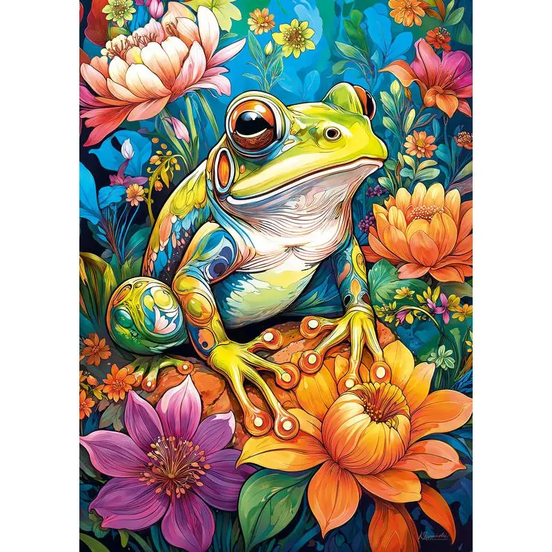 Пъзел 1000 ел. CherryPazzi Flower Power Frog 31100