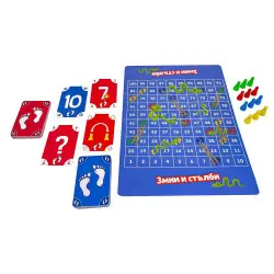 Игра 2 в 1 - ПРЕСМЕТЛИВИ СТЪПКИ + ЗМИИ И СТЪЛБИ  L - 300  5+