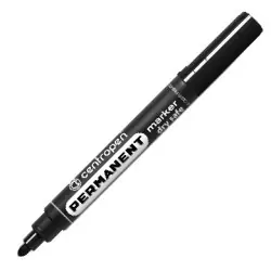 Маркер Centropen 8566 - перманентен, объл  връх,черен цвят