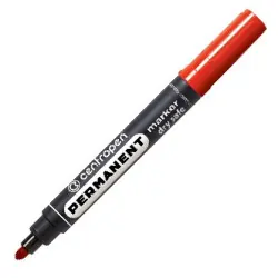 Маркер Centropen 8566 - перманентен, объл връх, червен цвят