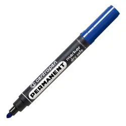 Маркер Centropen 8566 - перманентен, объл връх, син цвят
