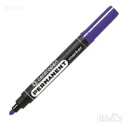 Маркер Centropen 8566 - перманентен, объл връх, лилав цвят