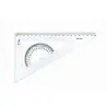 Триъгълник с транспортир 60*