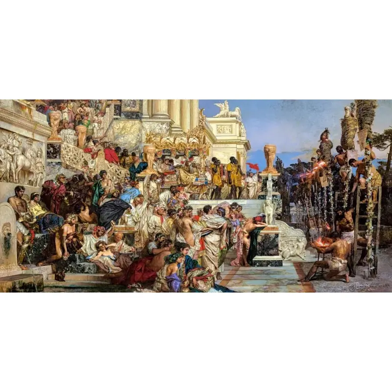 Пъзел 4000 ел. Castorland Факлите на Нерон, Хенрик Семирадски 400423