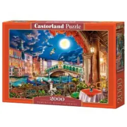 Пъзел 2000 ел. Castorland Романтична нощ, Венеция  200986