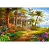 Пъзел 1500 ел. Castorland Къща с палми 152223
