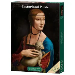 Пъзел 1000 ел. Castorland   Дамата с хермелина, Леонардо да Винчи 105168