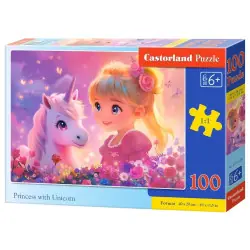 Пъзел 100 ел. Castorland Принцеса и еднорог 111299