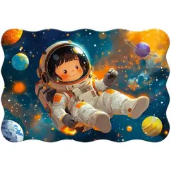 Пъзел 20 ел. Castorland Малък астронавт 02450