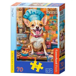 Пъзел 70 ел. Castorland Куче готвач 070206