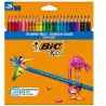Цветни моливи BIC  24цв. Тропиколор