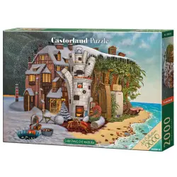 Пъзел 2000 ел. Castorland Коледна вечер Мадейра (Арт колекция) 201020