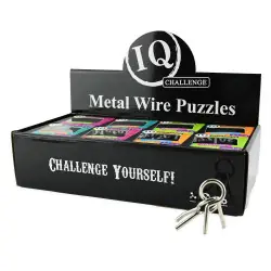 Пъзел IQ,  метален, 8 модела, 24 бр./ стелаж