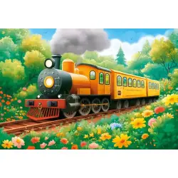 Пъзел 40 ел. Castorland Летен локомотив 040414