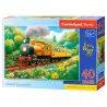 Пъзел 40 ел. Castorland Летен локомотив 040414