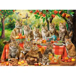 Пъзел 3000 ел. Castorland Събиране на котешкото семейство 300730