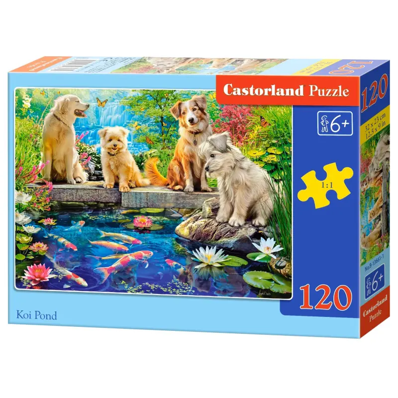 Пъзел 120 ел. Castorland Езерце Кои 13661