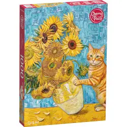 пъзел Cherry Pazzi 1000 ел.  Котка и изкуство 31629