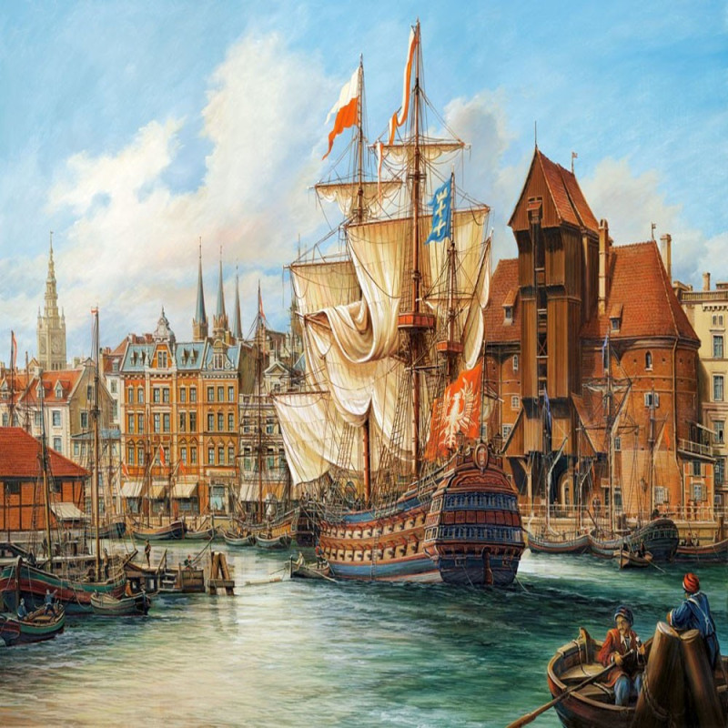Пъзел 1000 ел. Castorland Старият Гданск 102914
