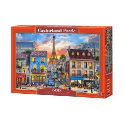 Пъзел 500 ел. Castorland Улиците на Париж 52684
