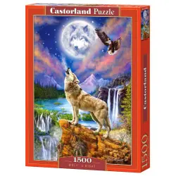 Пъзел 1500 ел. Castorland Вълча нощ 151806