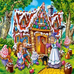 Пъзел 40 ел. Castorland Хензел и Гретел 040285