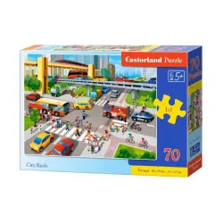 Пъзел 70 ел. Castorland Движение в града 070039