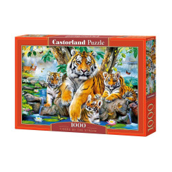 Пъзел 1000 ел. Castorland Тигри край потока 104413
