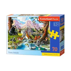 Пъзел 70 ел. Castorland Горски животни 070091