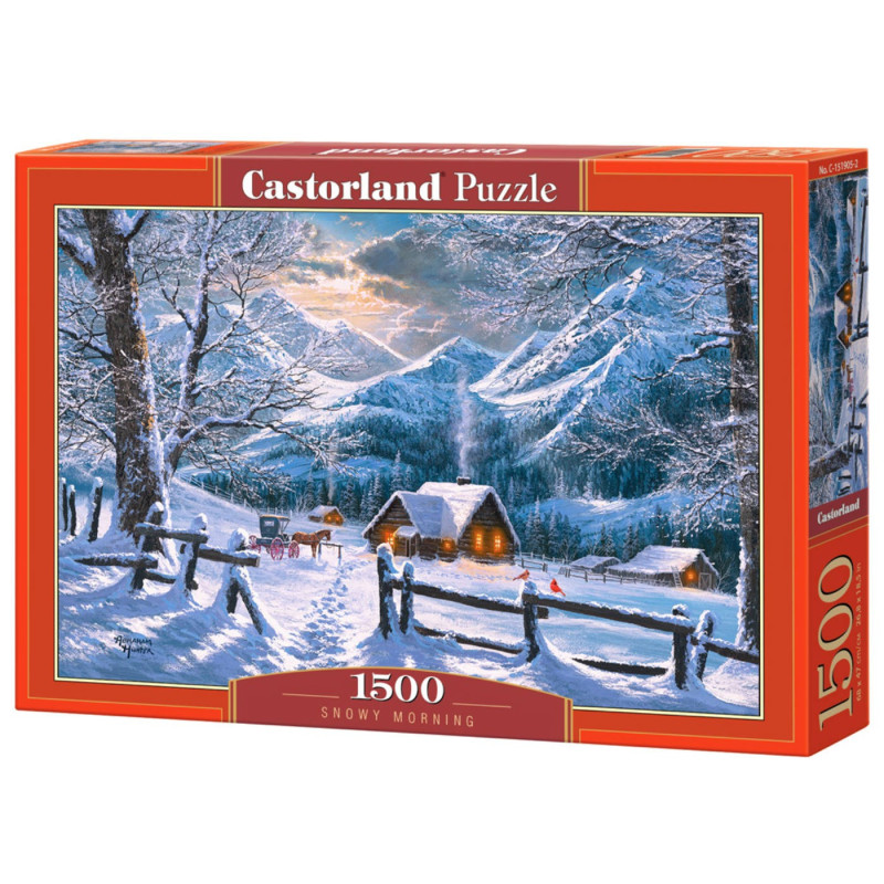 Пъзел 1500 ел. Castorland Снежно утро 151905