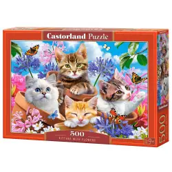 Пъзел 500 ел. Castorland Котета с цветя 53513
